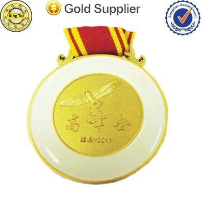 China factory sell custom logo blank sport medal gold/silver/bronze color with lanyard